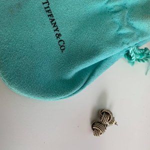 Tiffany and Co Sterling Silver Knot Earrings